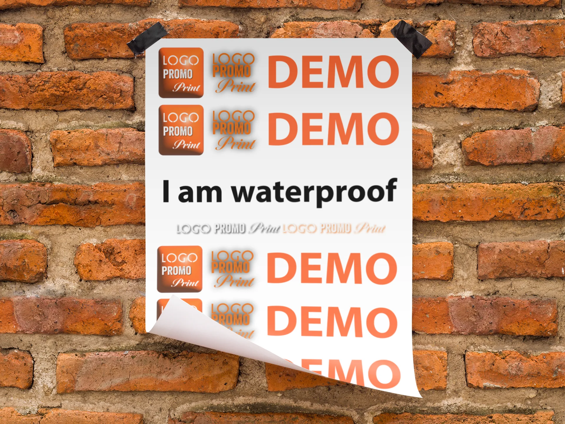 Logo Promo Print Waterproof Poster